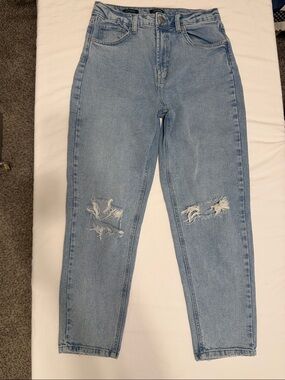 wild fable Light Blue Distressed Boyfriend Jeans